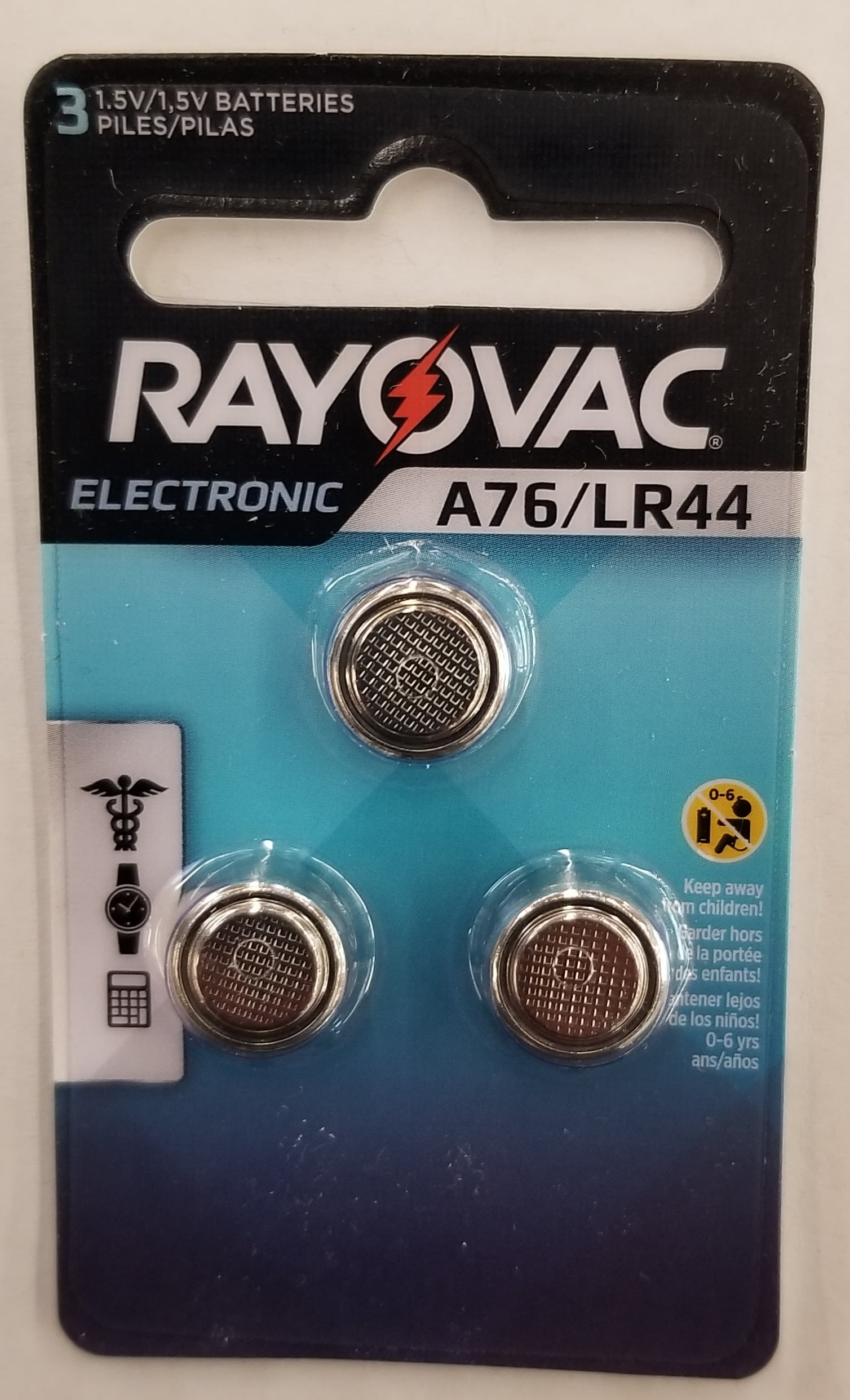 Rayovac Mercury Free A76 Alkaline Battery for Digital or Analog Watches