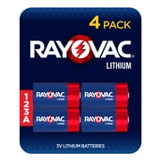 Rayovac 123 3V Lithium Photo Batteries (4 Pack), CR123A High Power Lithium Batteries Compatible with Cameras, Flashlights, Electronics and More
