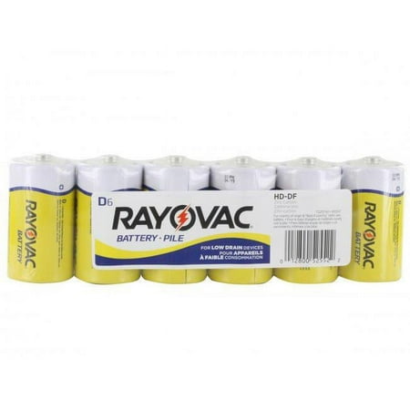 Rayovac RAYOVAC-HD-DF 1.5V Zinc Chloride Button Top Battery