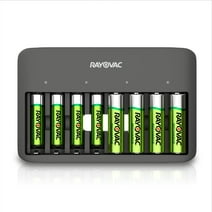 Rayovac USB Battery Charger, 8 Bay Charger for Rechargeable Batteries, 1 Count Battery Charger 1 count