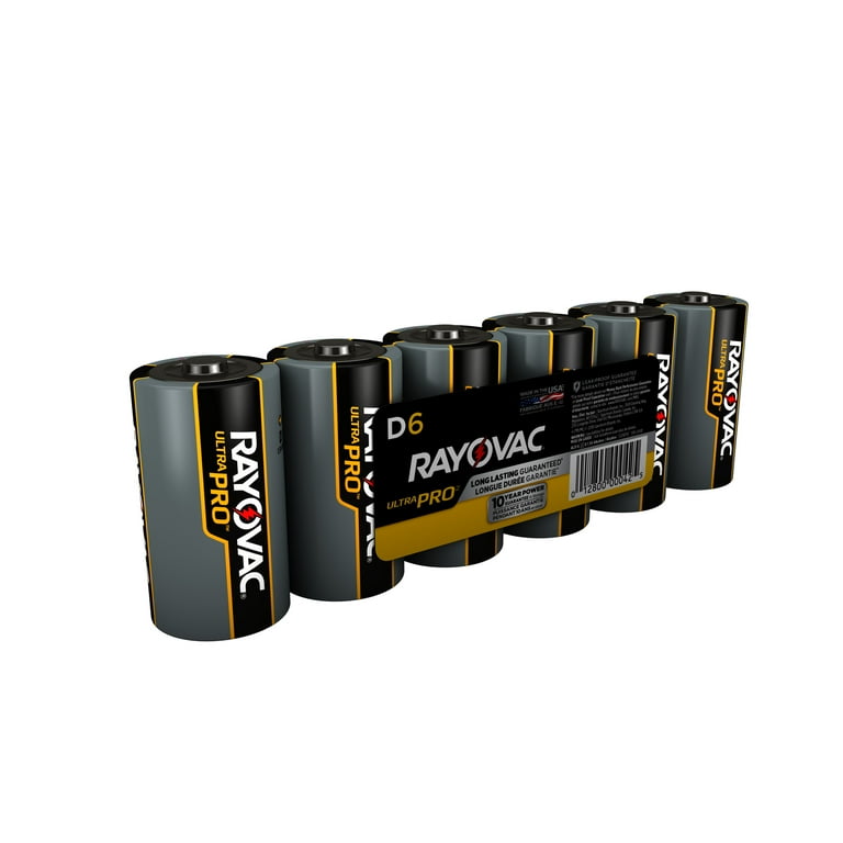 Rayovac Ultra Pro D Batteries - For Flashlight - D - 6 / Pack Rayovac Ultra Pro D Batteries - For Flashlight - D - 6 / Pack