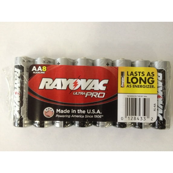 Rayovac UltraPRO Alkaline AA Batteries 8-Pack