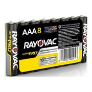 Rayovac UltraPro Alkaline, AAA Batteries, 8 Count