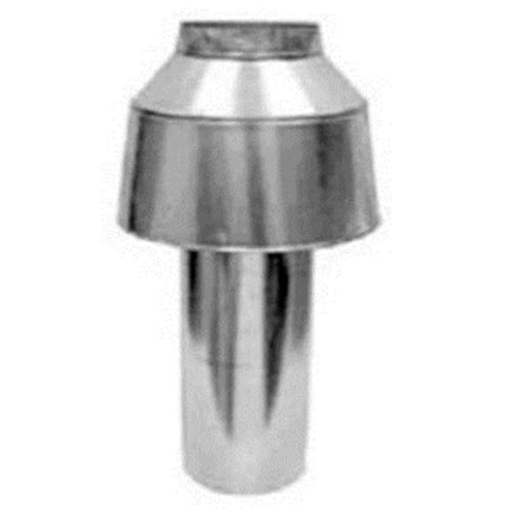 Raypak 009839 7 in. D-10 Residential Pool Heater Indoor Drafthoods Indoor Stack Top