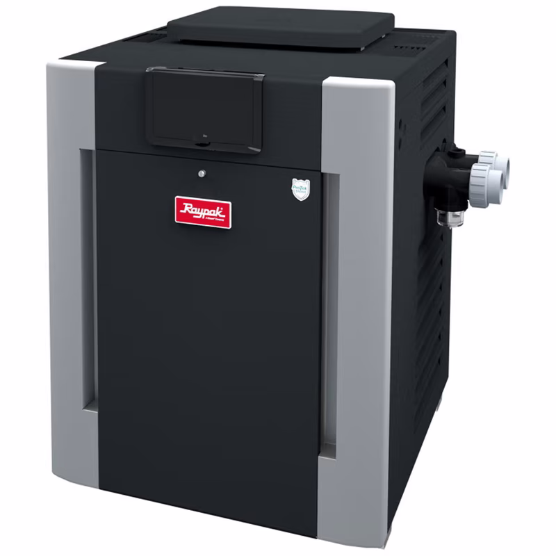 Raypak Digital Brass ASME Copper Natural Gas 266K BTU Pool Heater 017372