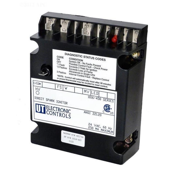 Raypak Ignition Control 011606F