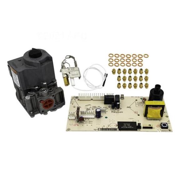 Raypak 10010000346 Propane To Natural Conversion Kit with 156A Model Heater Copper Heat Exchanger Sea Level Raypak