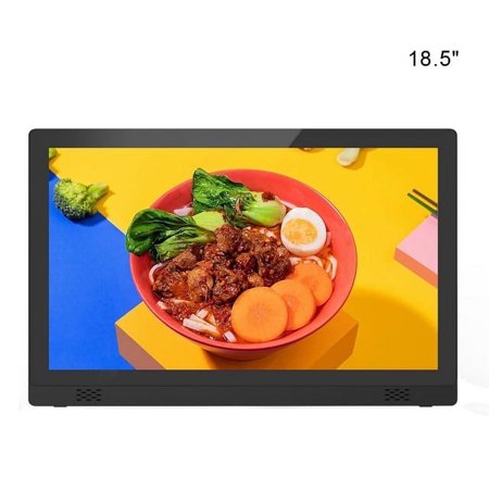 Raypodo 18.5-inch Android Digital Signage Display - RK3568 Quad-Core, 16GB Storage, PoE+ & Wall Mount (Black)