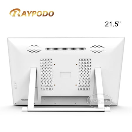 Raypodo 21.5-inch Android Commercial advertising touch screen monitor Rockchip RK3288 ROM 16GB Android 8.1 OS Wall Mount Digital Signage