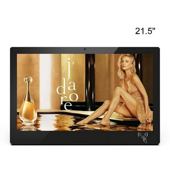 Raypodo 21.5" Commercial Android Tablet - RK3568, Android11, Touchscreen, Wall Mount (Black)