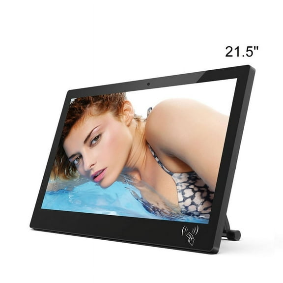 Raypodo 21.5" Android Commercial Touch Screen Monitor with Wall Mount, Touch Screen, and RK3566 Chipset, Black
