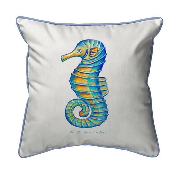 Rays Seahorse Extra Large Zippered Pillow - 22 x 22 in.