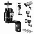thumbnail image 1 of Raywowo Metal Camera Wall Mount, Security Camera Mount with 1/4" Screw & 5/8" Stud, 360°Adjustable Indoor Outdoor Wall/Ceiling Bracket for Arlo, Wyze, Eufy, CCTV, Speaker, Studio Light, Reolink, 1 of 8