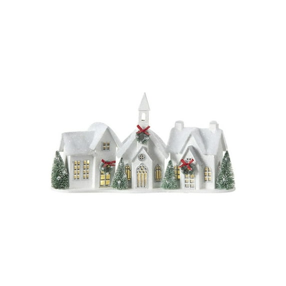 Raz Imports 2021 Christmas Time In The Village 16-inch Lighted Village Figurine