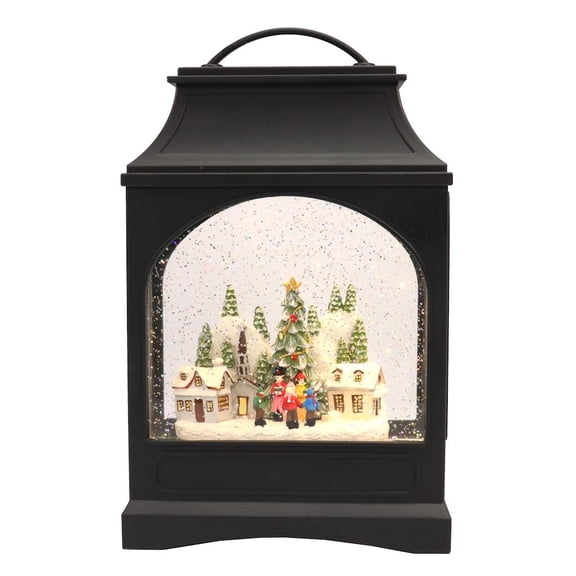 Raz Imports 2022 11" Ice Skate Rink Musical Lighted Water Lantern