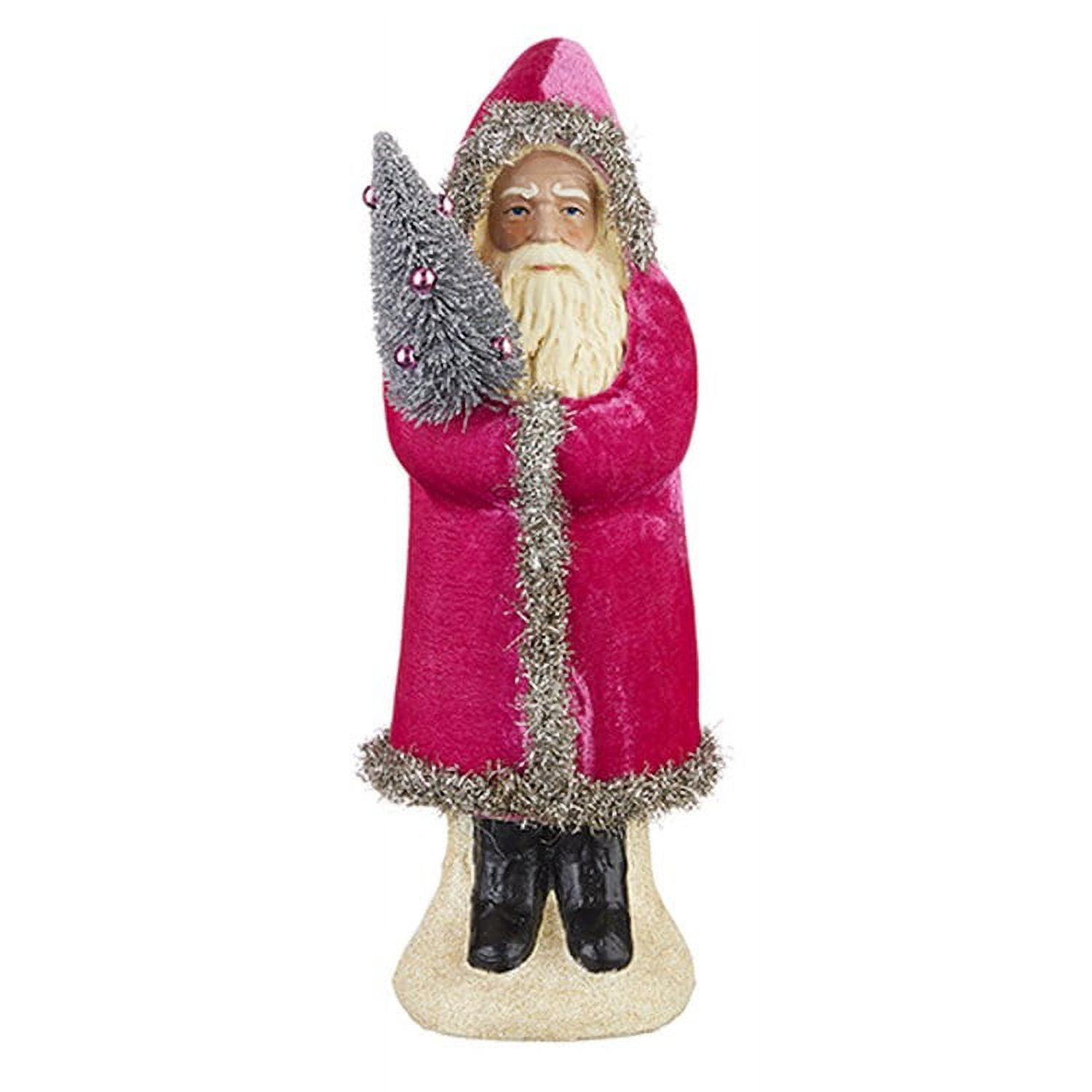 Raz Imports 2022 Collected Christmas 12" Pink Velvet Santa - Walmart.com