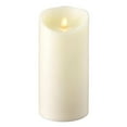 thumbnail image 1 of Raz Imports 3.5"X7" Push Flame Ivory Pillar Candle, 1 of 3