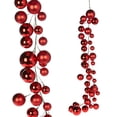 thumbnail image 1 of RAZ Imports 4' Red Large Ball Ornament Shatterproof Christmas Garland, 1 of 6