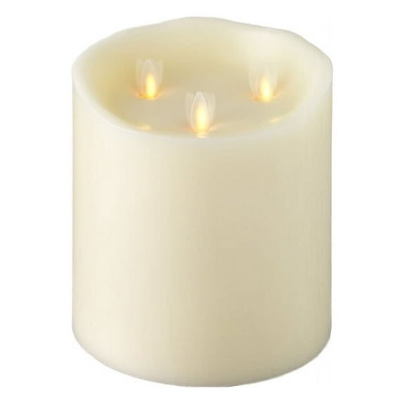 Raz Imports 6"X6" Moving Flame Triflame Candle