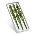 thumbnail image 1 of Raz Imports Christmas Box of Green Finial Ornaments, Set of 3, 11-inch Height, Holiday Decoration, 1 of 1