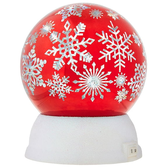 Raz Imports Dogs Of Christmas 5.75" Snowflake Lighted Globe