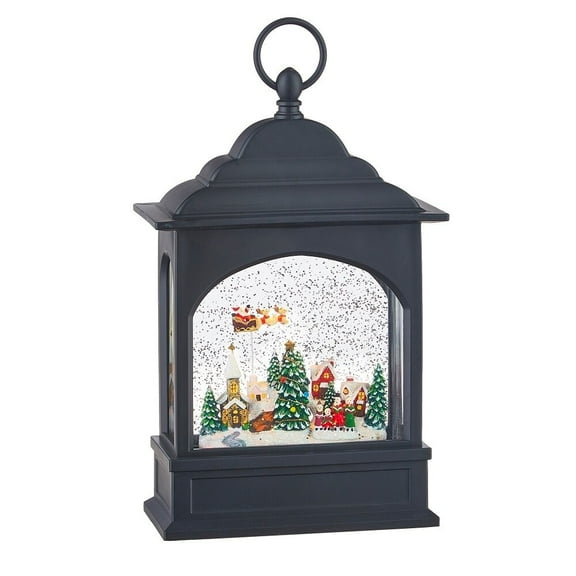 Raz Imports Flying Santa Lighted Water Lantern 11"