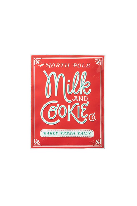 Kringle Candy Co. 19" Milk and Cookie Co Wall Art