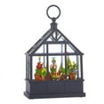 thumbnail image 1 of Raz Imports Spring Water Lanterns 9.5" Potted Flowers Lighted Water Greenhouse, 1 of 1
