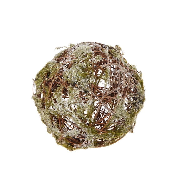 Raz Imports Through The Woods 6" Glittered Moss Ball Ornament