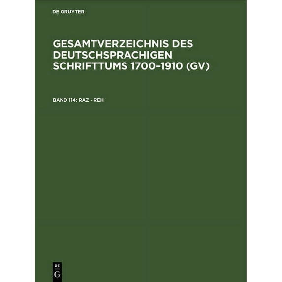 Raz - Reh, (Hardcover)
