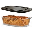 thumbnail image 1 of Razab 1800 ML/1.9 Qt/7.6 Cups Large Glass Loaf Pans with Lids10 x 5in Bread Baking Pans, Bpa Free with Easy-Grip Handles, 1 of 9