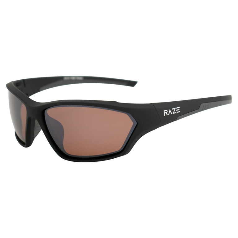Raze Eyewear Tide Boat & Fishing Floating Polarized Sunglasses for Men or  Women Black Matte Frame w/ Amber Lenses 