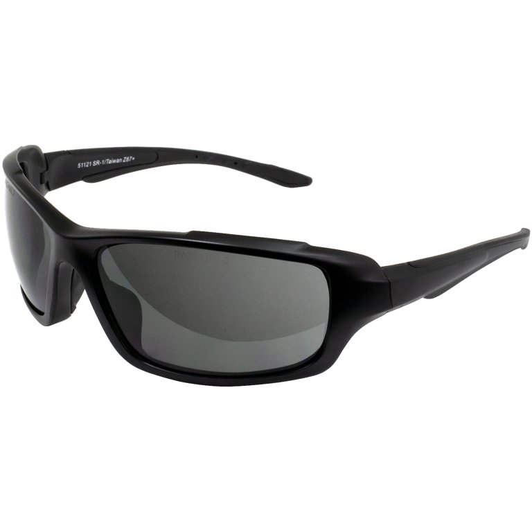 Raze SR-1 ANSI Z87 Safety Glasses Black Frames with Black