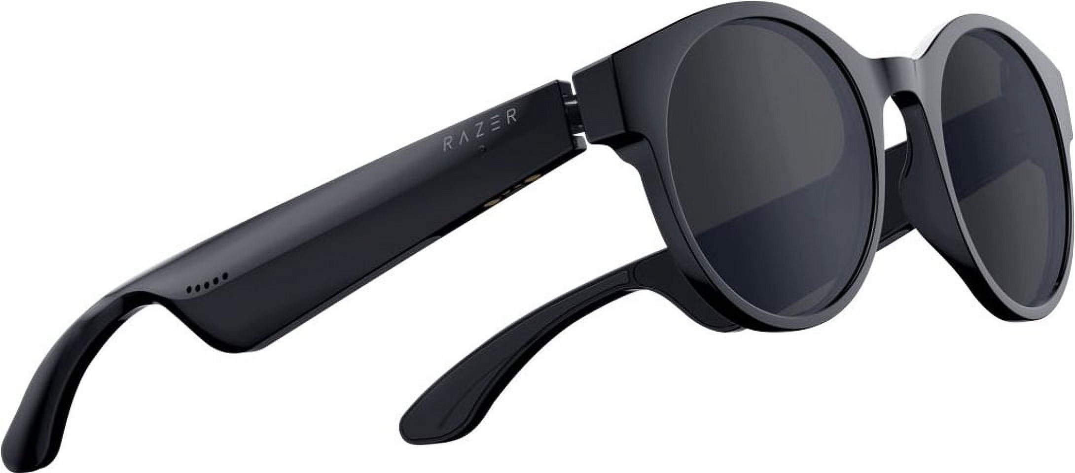 Razer Anzu Smart Glasses Round Frame Bundle with Blue Light Filter 