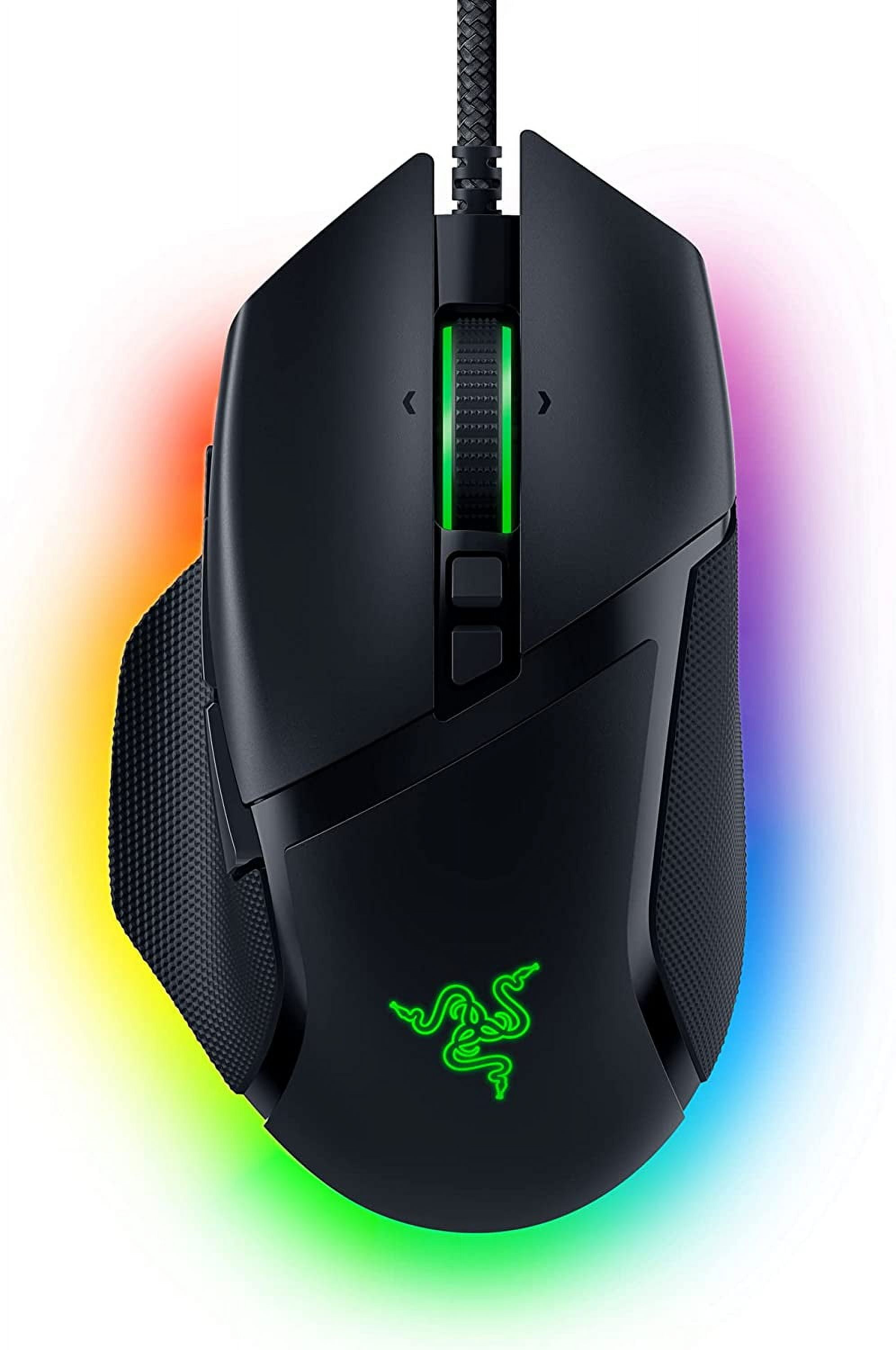 Razer Basilisk V3 Customizable Ergonomic Wired PC Gaming Mouse, Chroma RGB, 26K Optical Sensor, HyperScroll Tilt Wheel, Black
