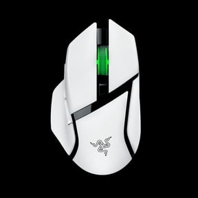 Razer Basilisk V3 X HyperSpeed Wireless Gaming Mouse with Chroma RGB, 9 Programmable Buttons, PC Compatible, White
