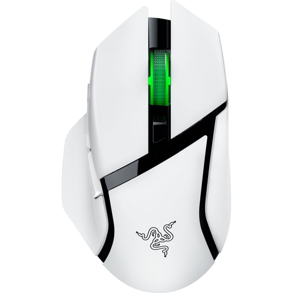 Razer Basilisk V3 X HyperSpeed Wireless Gaming Mouse with Chroma RGB, 9 Programmable Buttons, PC Compatible, White