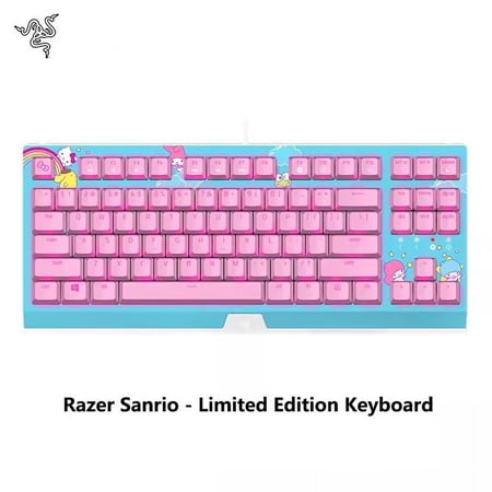 Razer BlackWidow Sanrio Hello Kitty Limited Edition 87 Keys Compact Mechanical Backlit Keyboard Wired