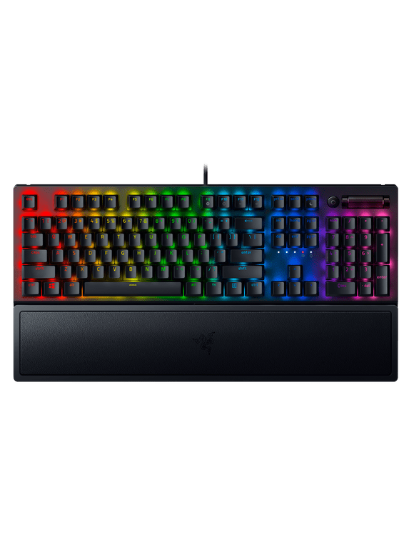 Razer BlackWidow V3 Full Size Mechanical Gaming Keyboard for PC, Chroma RGB, Wrist Rest, Black