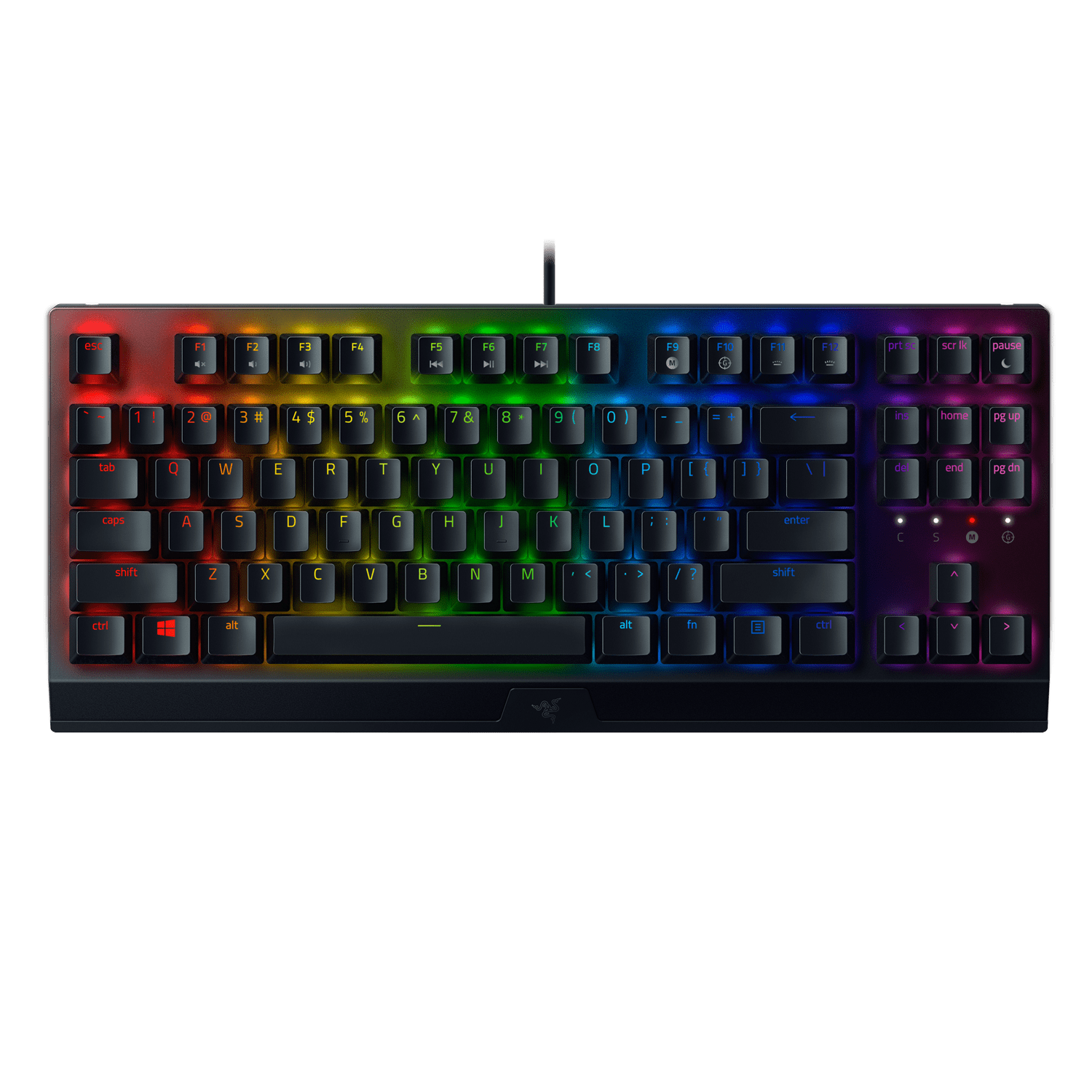 Razer BlackWidow V3 Tenkeyless Wired Mechanical Gaming Keyboard for PC with  RGB Chroma, Green Switches, Black