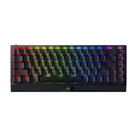 Razer - BlackWidow V4 Mini 65% HyperSpeed Wireless Mechanical Orange Switch Gaming Keyboard with Hot-Swappable Design - Black