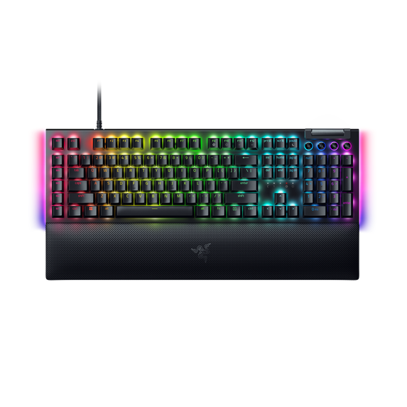 Razer BlackWidow V4 Wired Mechanical Gaming Keyboard with Wrist Rest, Black