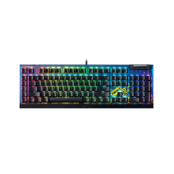 Razer BlackWidow V4 X Chroma RGB USB Gaming Keyboard, Fortnite Edition