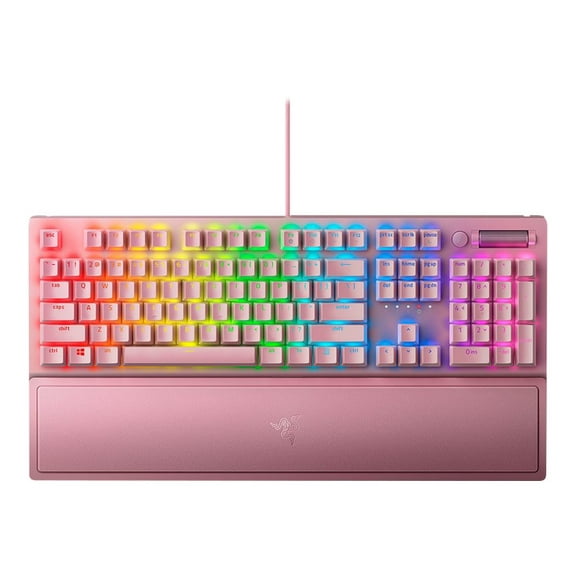 Razer Blackwidow V3 Wired Mechanical Green Clicky Tactile Gaming Keyboard for PC, Chroma RGB, Quartz