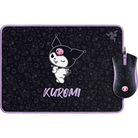 Razer DeathAdder Essential & Goliathus Mouse Mat Bundle - Kuromi Edition