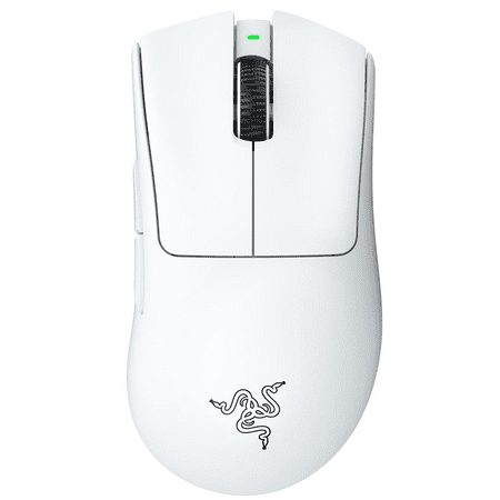 Razer - DeathAdder V3 Pro Lightweight Wireless Optical Gaming Mouse with 90 Hour Battery - White
