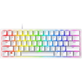Razer Huntsman Mini 60% Gaming Keyboard: Clicky Optical Switches - Rapid Trigger Mode - Chroma RGB Lighting - PBT Keycaps - Onboard Memory - Snap Tap - White
