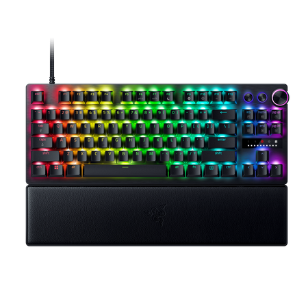 Razer - Huntsman V3 Pro TKL Wired Analog Optical Esports Keyboard with Rapid Trigger and Adjustable Actuation - Black