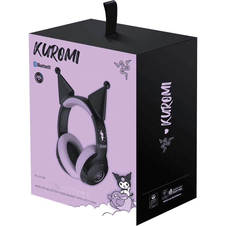 ヘッドホン Kuromi Edition Razer Kraken Kitty V2 BT 250109-kraken-kitty-v2-bt-