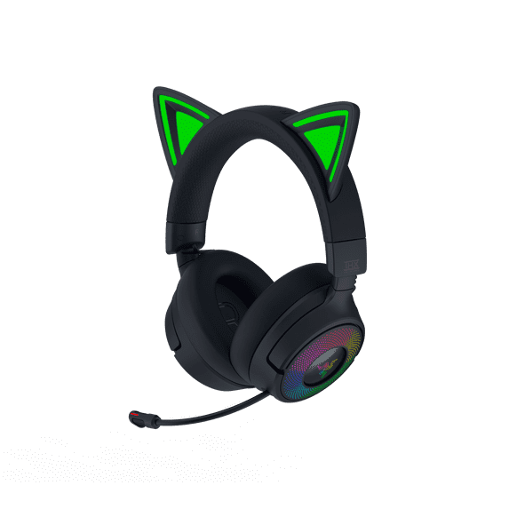 Razer Kraken Kitty V3 Pro Wireless RGB Kitty Headset for Gaming and Streaming, Black